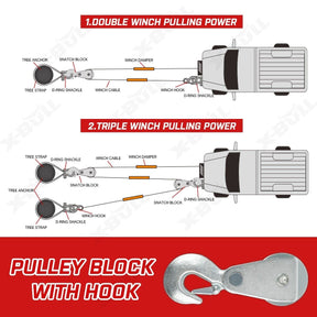 X - BULL Electric Winch 6000LBS 12V BOAT Synthetic Rope Wireless Remote 4WD ATV UTV - SportZone.co.nz