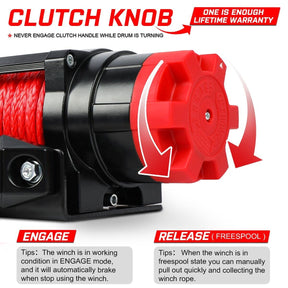 X - BULL Electric Winch 6000LBS 12V BOAT Synthetic Rope Wireless Remote 4WD ATV UTV - SportZone.co.nz