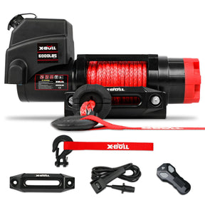 X - BULL Electric Winch 6000LBS 12V BOAT Synthetic Rope Wireless Remote 4WD ATV UTV - SportZone.co.nz