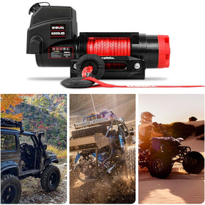 X - BULL Electric Winch 6000LBS 12V BOAT Synthetic Rope Wireless Remote 4WD ATV UTV - SportZone.co.nz