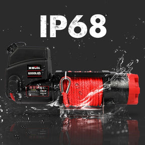 X - BULL Electric Winch 6000LBS 12V BOAT Synthetic Rope Wireless Remote 4WD ATV UTV - SportZone.co.nz