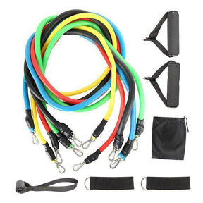 11Pcs/Set Pull Rope Belt Elastic Home Gym Fitness Exercise Resistance Band - SportZone.co.nz