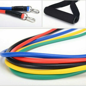 11Pcs/Set Pull Rope Belt Elastic Home Gym Fitness Exercise Resistance Band - SportZone.co.nz
