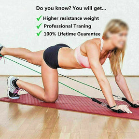 11Pcs/Set Pull Rope Belt Elastic Home Gym Fitness Exercise Resistance Band - SportZone.co.nz