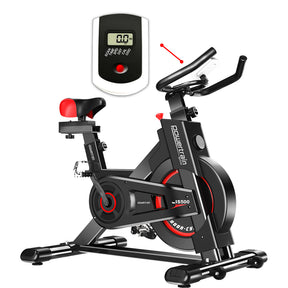 Powertrain IS-500 Heavy-Duty Exercise Spin Bike Electroplated - Black