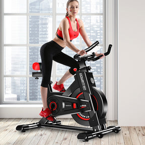 Powertrain IS-500 Heavy-Duty Exercise Spin Bike Electroplated - Black