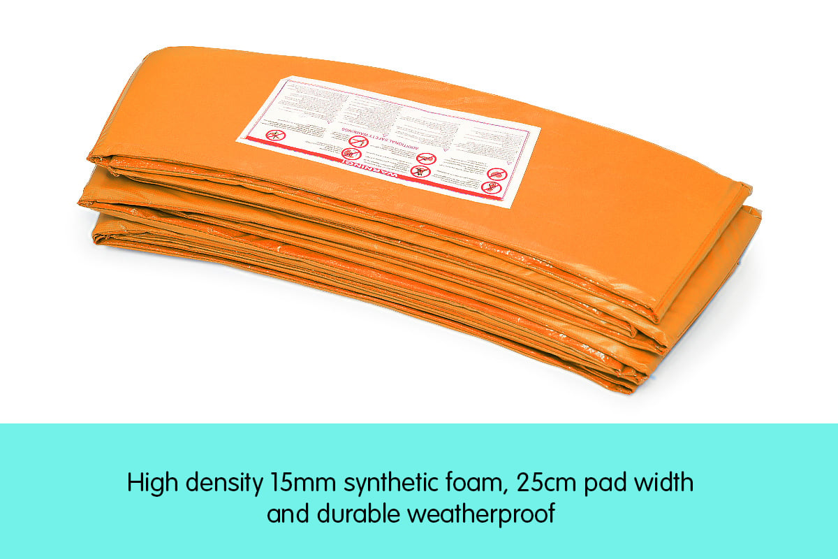 Kahuna 8ft Trampoline Replacement Pad Round - Orange