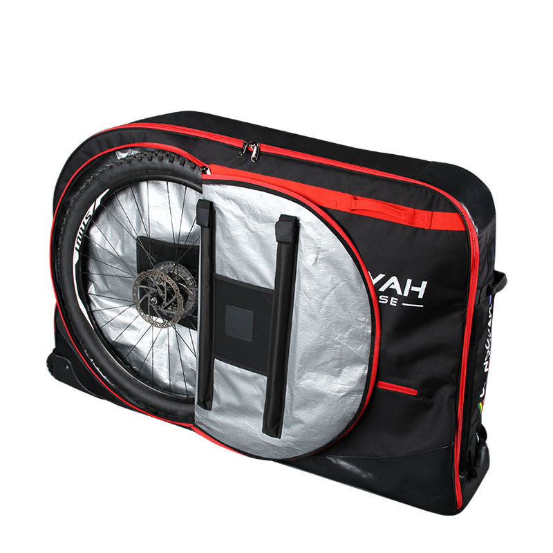 NOOYAH Bike Travel Bag Case Plane Boat Shipping Transport, Fits Cross Country All Mountain Bike, MTB, TT, Road Triathlon Bike 29er 700c