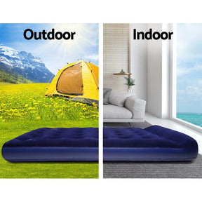 Bestway Single Size Inflatable Air Mattress - Navy - SportZone.co.nz