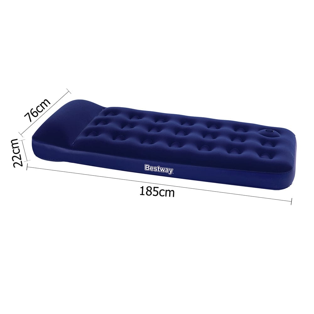 Bestway Single Size Inflatable Air Mattress - Navy - SportZone.co.nz