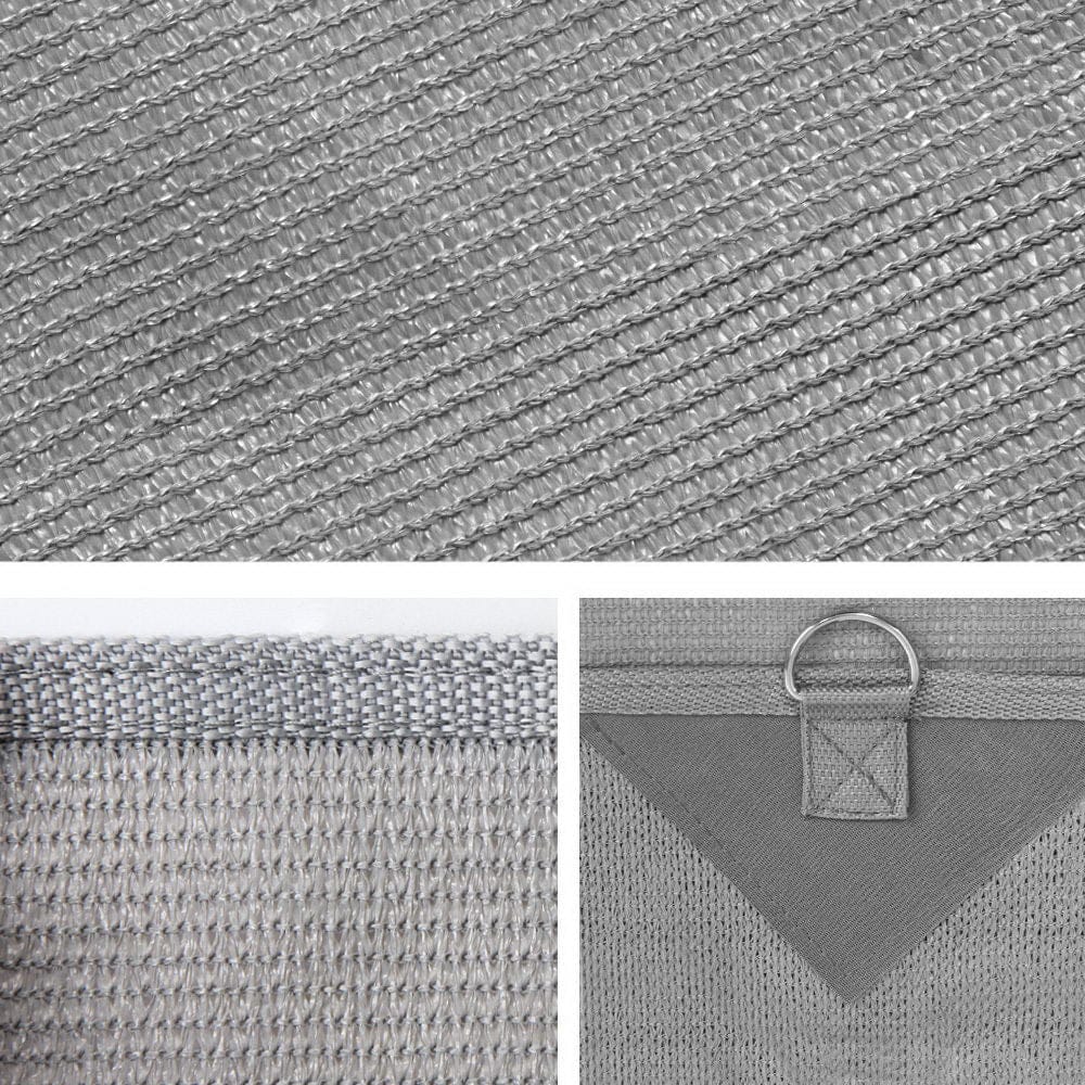Caravan Privacy Screen Roll Out Awning 2.1x1.8M Sun Shade Pop Top End Wall Grey - SportZone.co.nz
