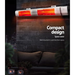 Devanti Electric Strip Heater Infrared Radiant Heaters 3000W - SportZone.co.nz