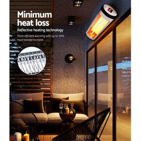 Devanti Electric Strip Heater Radiant Heaters 1500W - SportZone.co.nz