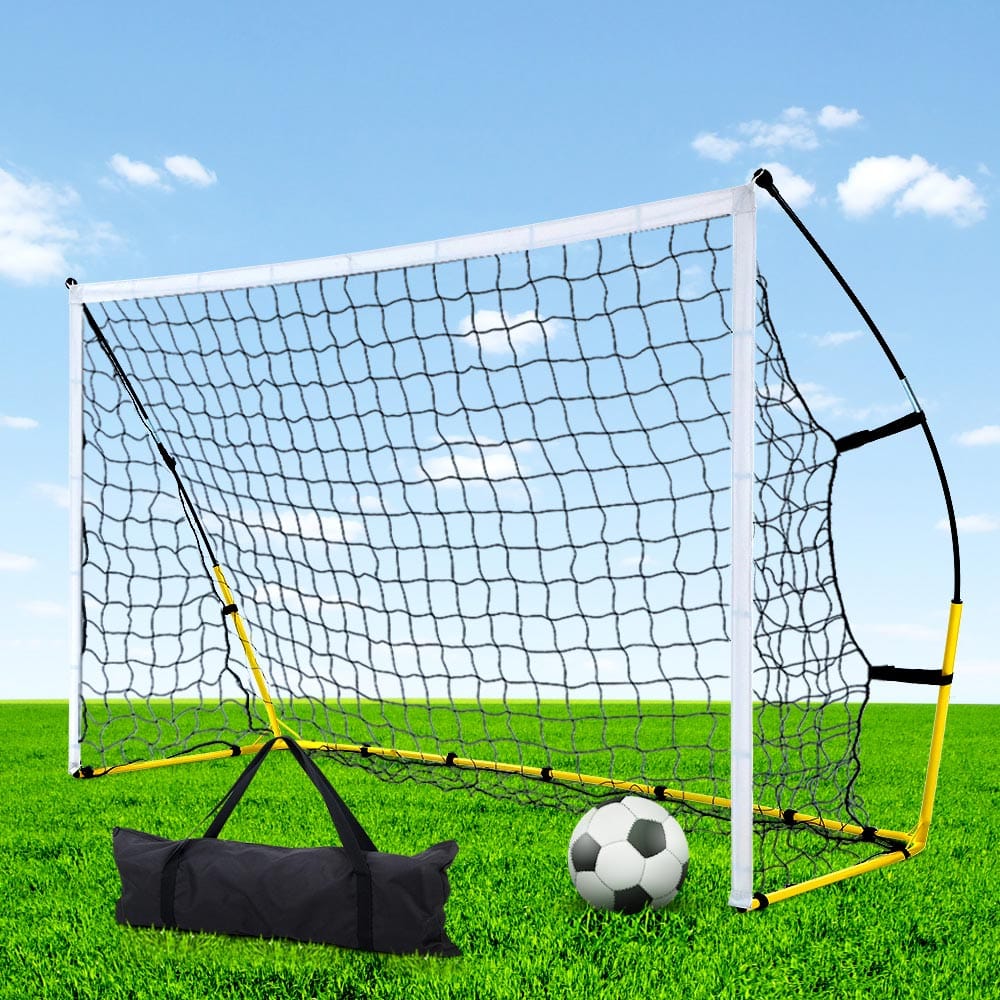 Everfit 2.4m Football Soccer Net Portable Goal Net Rebounder Sports Training - SportZone.co.nz