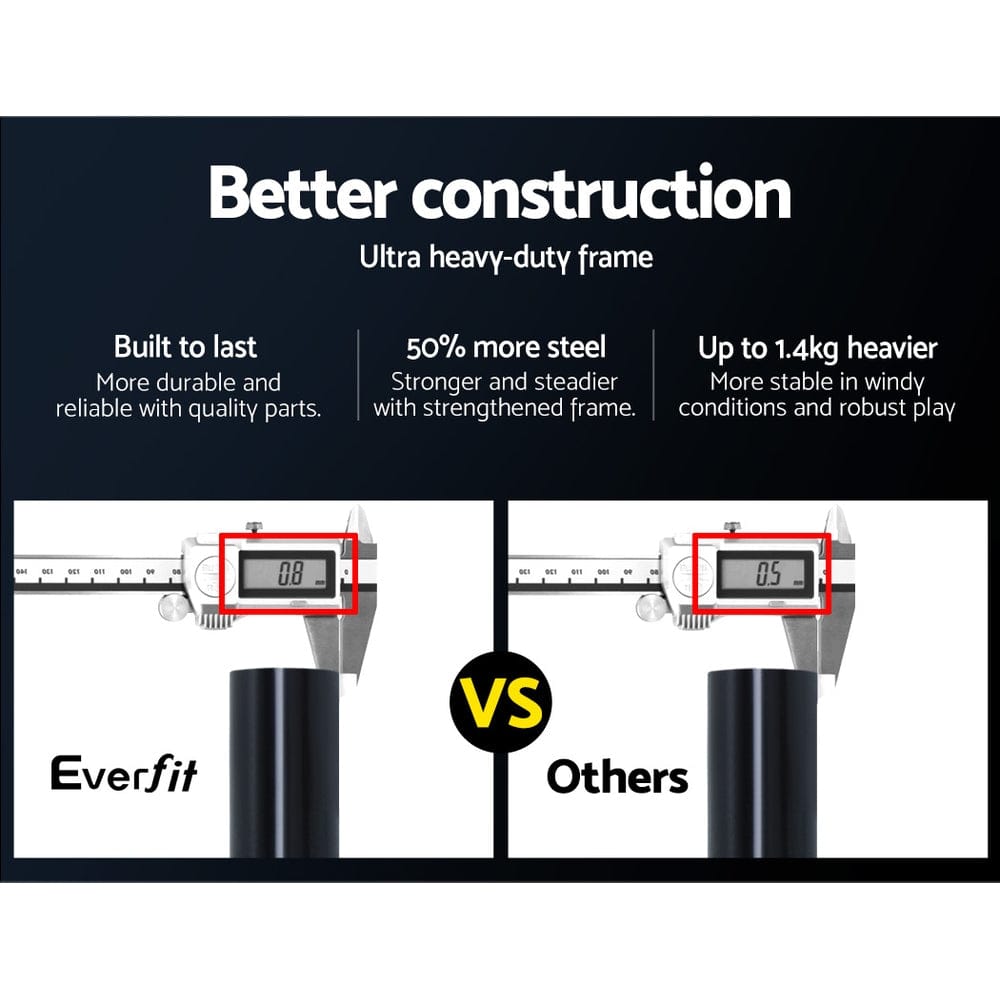 Everfit 2.4m Football Soccer Net Portable Goal Net Rebounder Sports Training - SportZone.co.nz