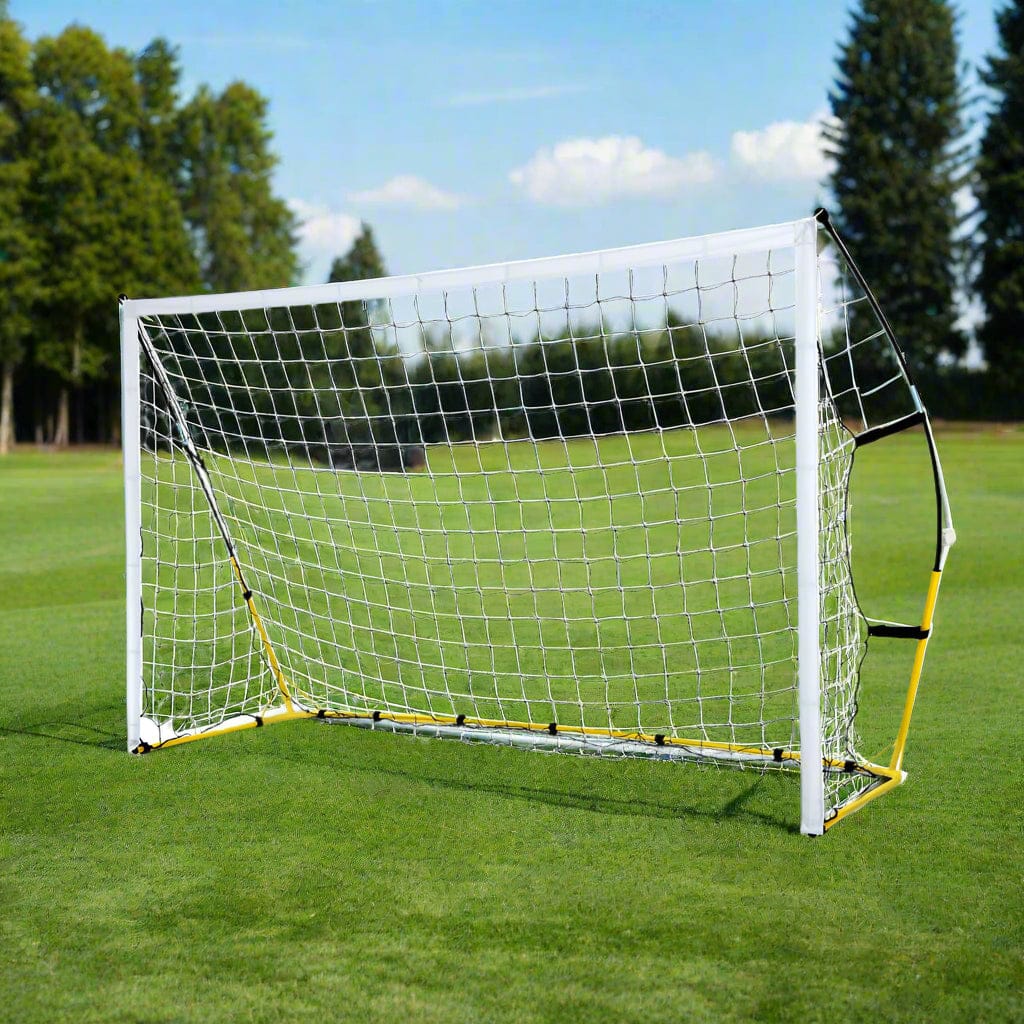 Everfit 2.4m Football Soccer Net Portable Goal Net Rebounder Sports Training - SportZone.co.nz
