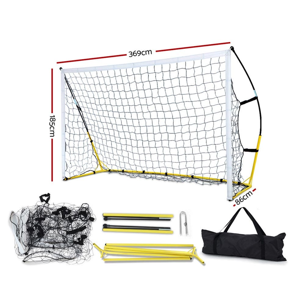 Everfit 3.6m Football Soccer Net Portable Goal Net Rebounder Sports Training - SportZone.co.nz