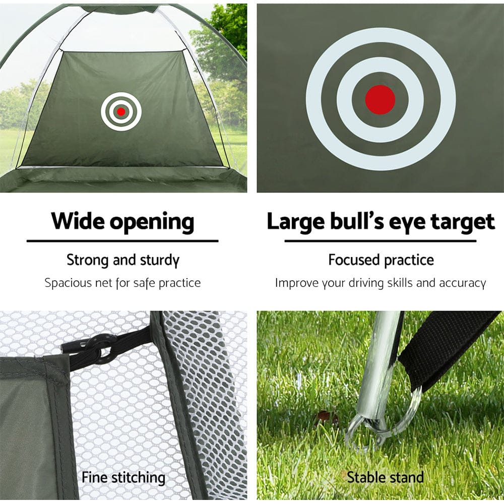 Everfit 3M Golf Practice Net And Training Mat Set Driving Target Green - SportZone.co.nz