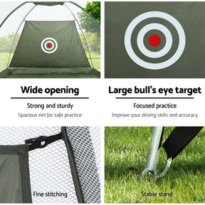 Everfit 3M Golf Practice Net And Training Mat Set Driving Target Green - SportZone.co.nz