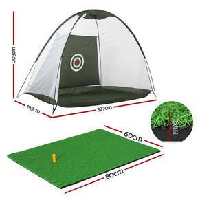 Everfit 3M Golf Practice Net And Training Mat Set Driving Target Green - SportZone.co.nz