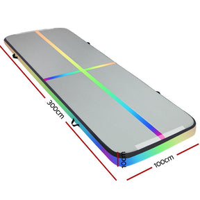 Everfit 3X1M Air Track Inflatable Tumbling, Gymnastics ,Yoga Mat - SportZone.co.nz