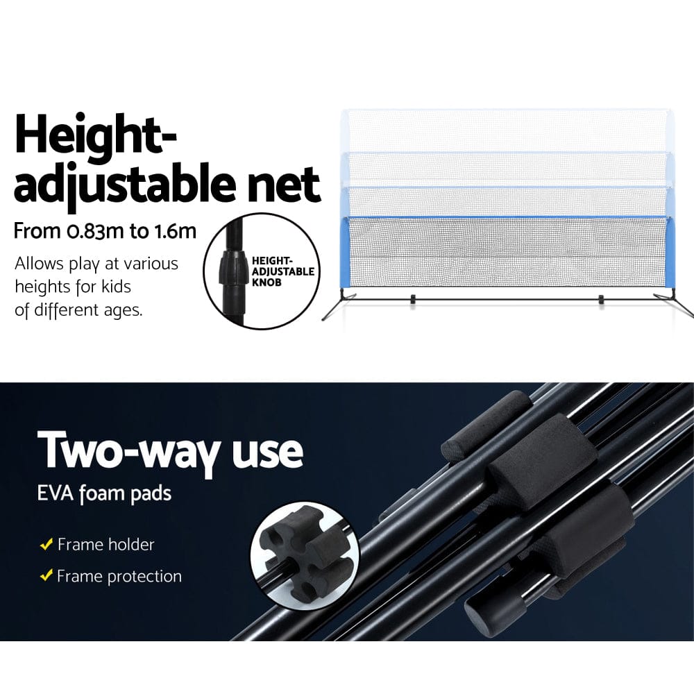 Everfit 4m Badminton Tennis Net Portable Volleyball Kit Adjustable Height - SportZone.co.nz