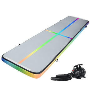Everfit 5M Air Track Gymnastics Tumbling Exercise Mat W/ Pump Inflatable Colour - SportZone.co.nz