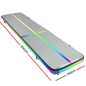 Everfit 5X1M Air Track Inflatable Tumbling Mat Gymnastics Yoga Mat - SportZone.co.nz