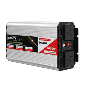 Giantz Power Inverter 1000W or 2000W Pure Sine Wave 12V - 240V Camping Boat Caravan - SportZone.co.nz