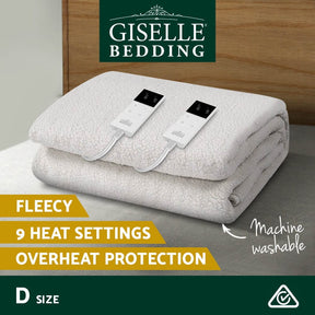 Giselle Bedding Double Size Electric Blanket Fleece - SportZone.co.nz