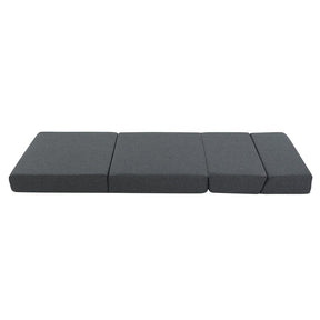 Giselle Bedding Foldable Mattress Folding Foam Bed Floor Mat Grey - SportZone.co.nz