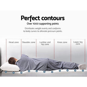 Giselle Bedding Memory Foam Mattress Topper Cool Gel 8cm Single - SportZone.co.nz