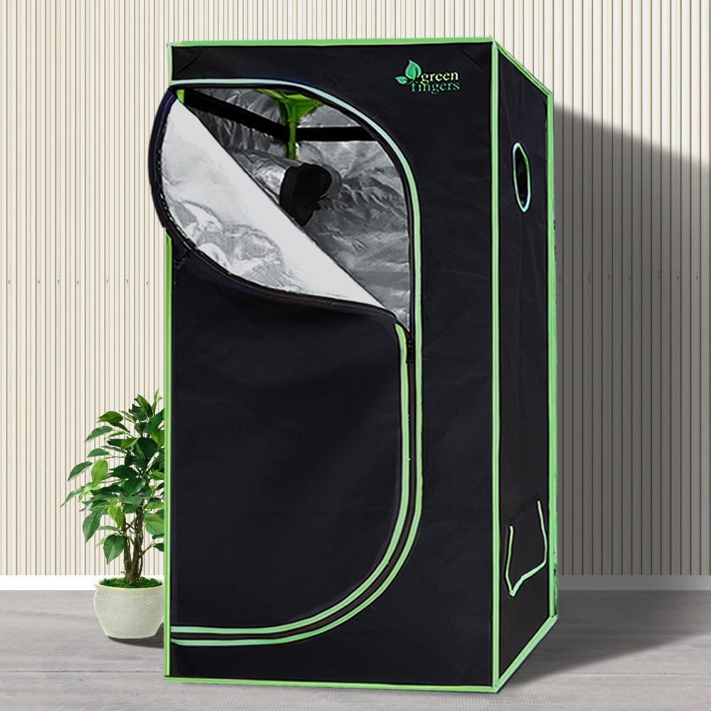 GREEN FINGERS GROW 1000W Full Spectrum LED Grow Tent Kit – 80x80x160cm w/ 4" Vent Fan - SportZone.co.nz
