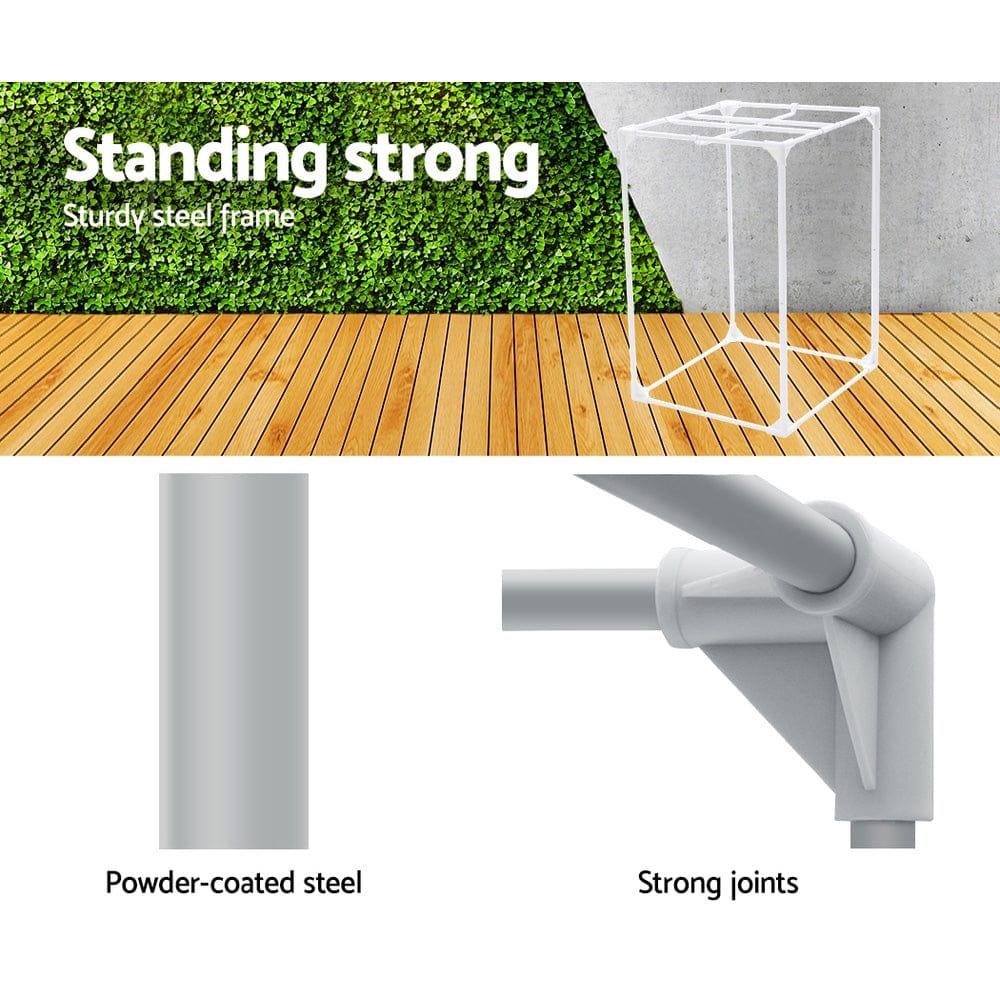 Green Fingers Grow Tent 60x60x90CM Hydroponics Kit Indoor Plant Room System - SportZone.co.nz