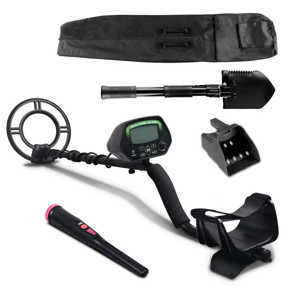 Metal Detector 220MM Deep Sensitive Waterproof Pinpointer Treasure Hunter Shovel - SportZone.co.nz
