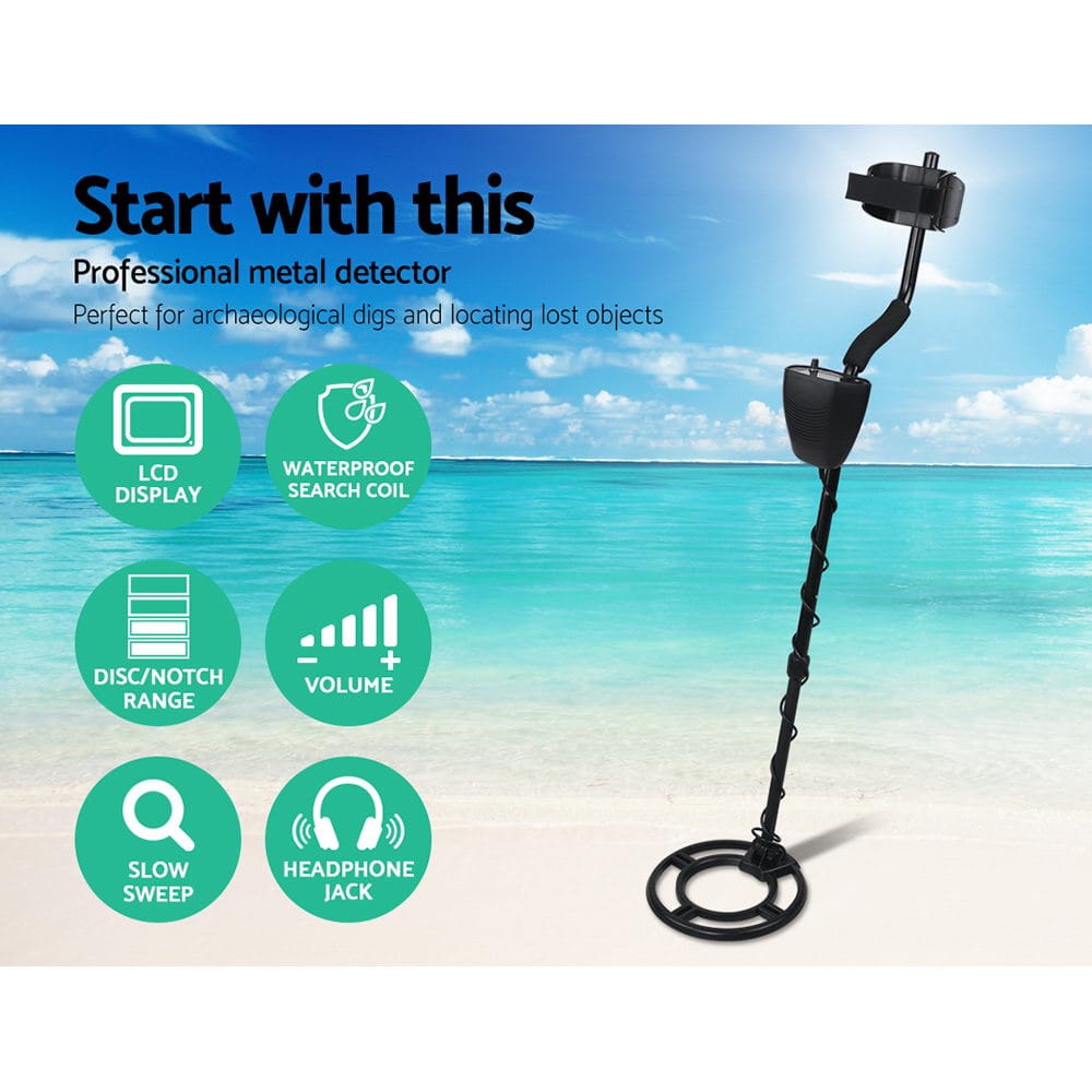 Metal Detector 220MM Deep Sensitive Waterproof Treasure Hunter Gold Digger - SportZone.co.nz