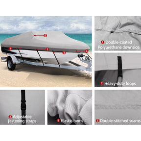 Seamanship 16 - 18.5ft Boat Cover Trailerable Marine Grade 600D - SportZone.co.nz