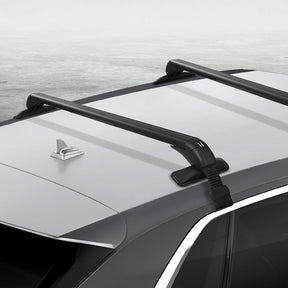 Universal Car Roof Rack Cross Bars 90cm Aluminium Adjustable Lockable 45kg Clamps - SportZone.co.nz