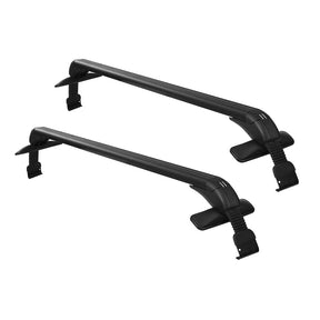 Universal Car Roof Rack Cross Bars 90cm Aluminium Adjustable Lockable 45kg Clamps - SportZone.co.nz