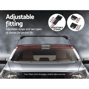 Universal Car Roof Rack Cross Bars 90cm Aluminium Adjustable Lockable 45kg Clamps - SportZone.co.nz
