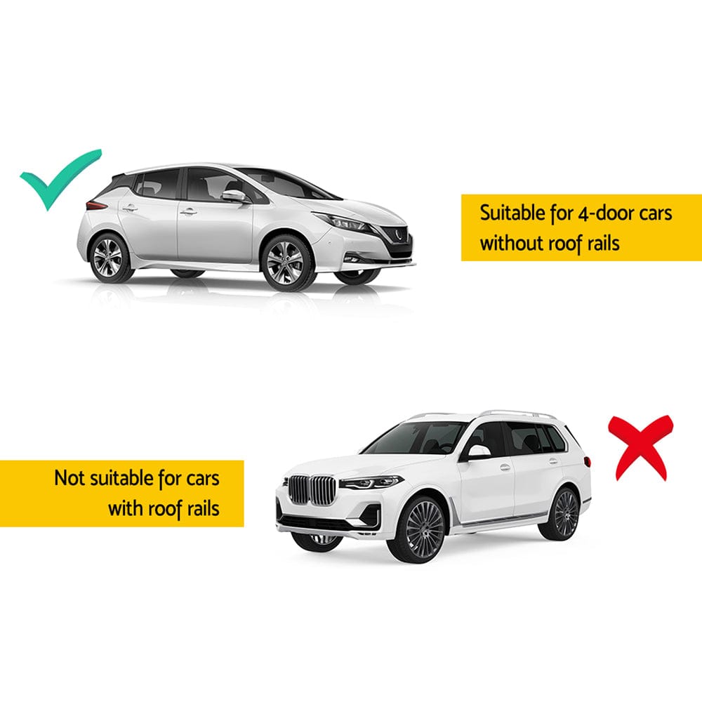 Universal Car Roof Rack Cross Bars 90cm Aluminium Adjustable Lockable 45kg Clamps - SportZone.co.nz