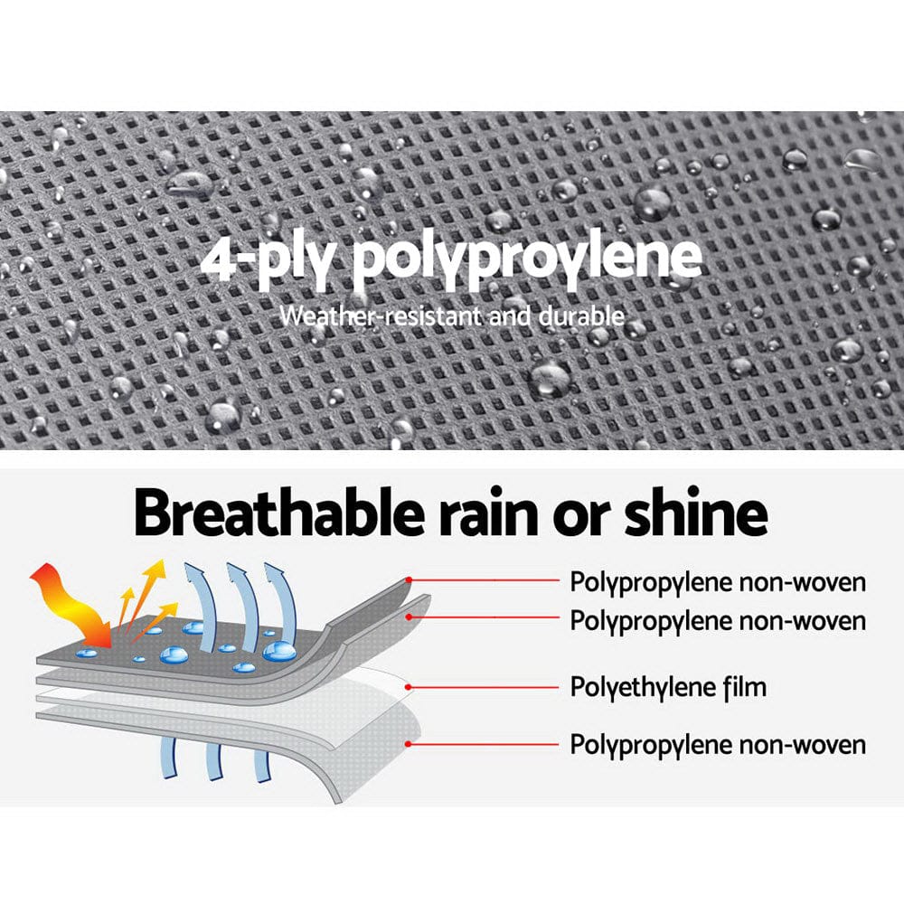 Weisshorn 14 - 16ft Caravan Cover Campervan 4 Layer UV Water Resistant - SportZone.co.nz