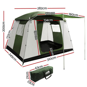 Weisshorn Camping Tent 6 Person Tents Family Hiking Dome - SportZone.co.nz