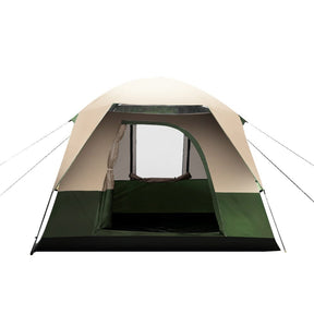 Weisshorn Family Camping Tent 4 Person Hiking Beach Tents Green - SportZone.co.nz