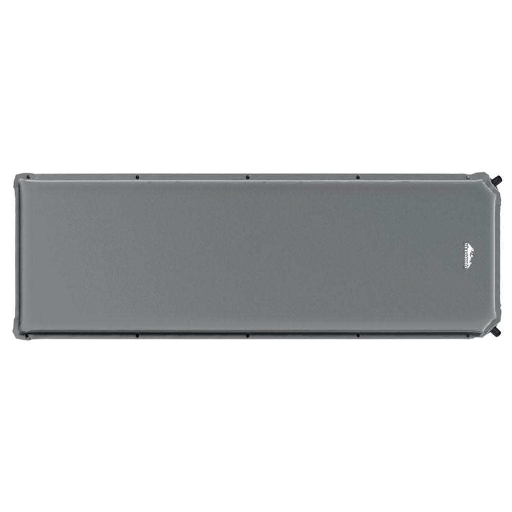 Weisshorn Self Inflating Mattress Camping Sleeping Mat Air Bed Pad Single Grey - SportZone.co.nz
