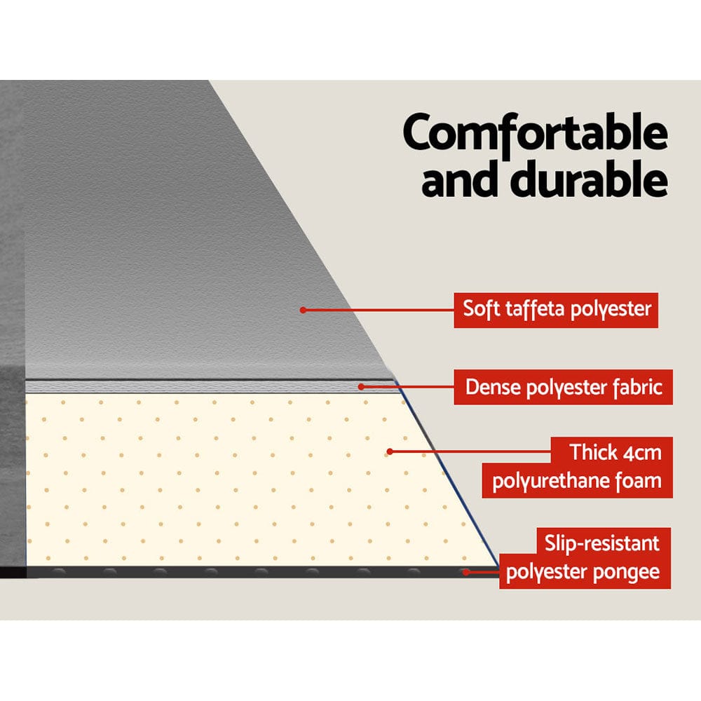 Weisshorn Self Inflating Mattress - Grey - SportZone.co.nz